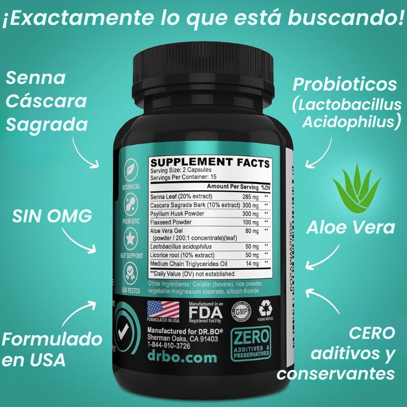 Dr. Bo - Capsulas 15 Days para digestión