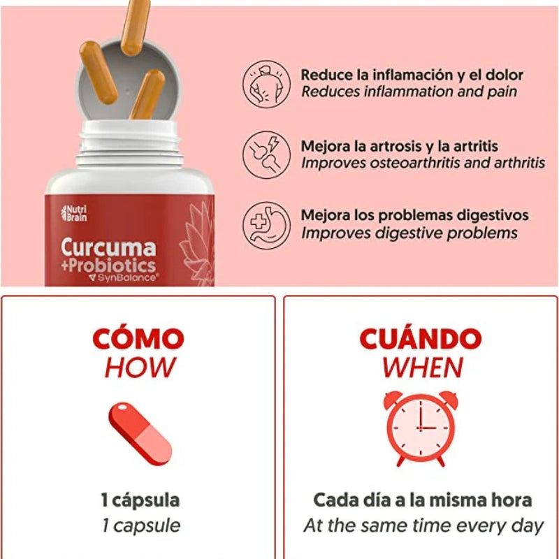 Capsulas Curcuma - Alivia tu cuerpo, fortalece tu mente