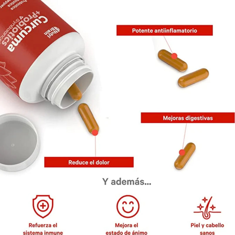 Capsulas Curcuma - Alivia tu cuerpo, fortalece tu mente