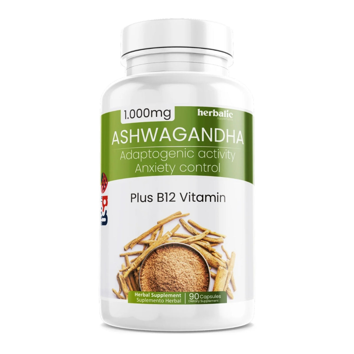 Ashwagandha 1000 mg Alivia el estrés y la ansiedad