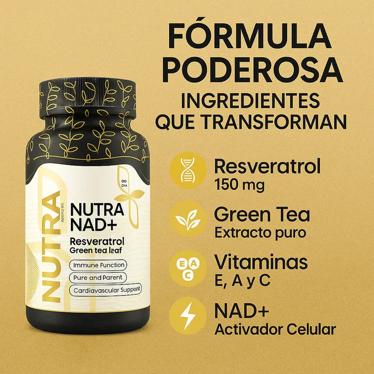 NAD + Resveratrol - Capsulas de reparación celular
