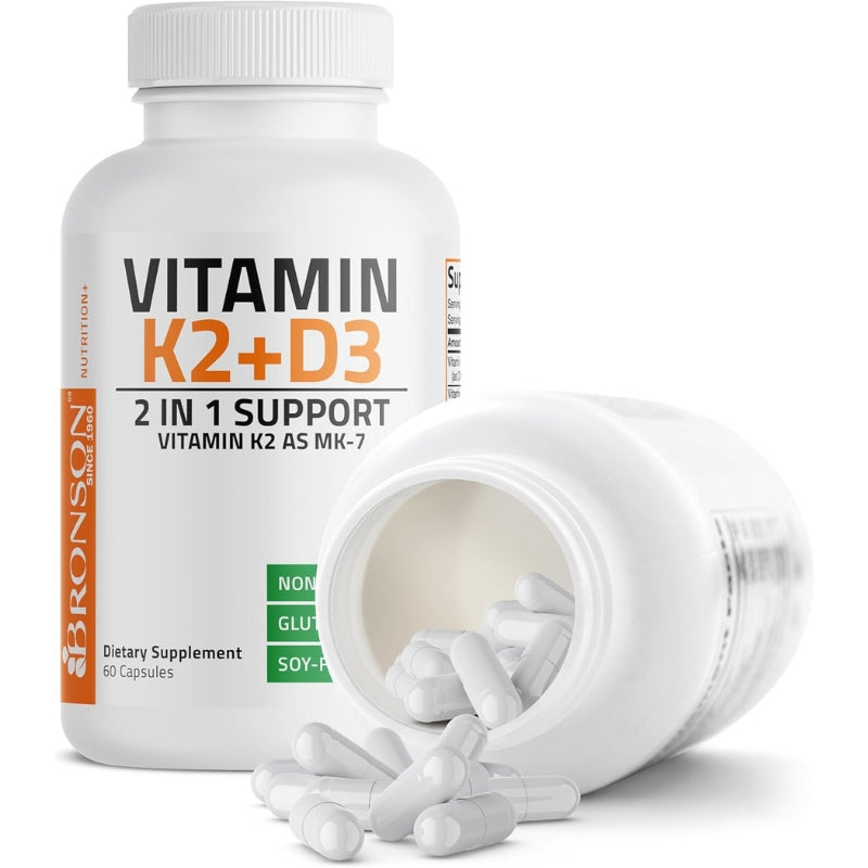 Bronson - Suplemento de vitamina K2 con D3