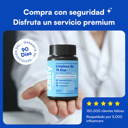 Zesty - Capsulas Limpieza de 15 Días
